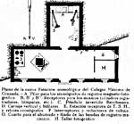 Imagen del plano del nuevo edificio de sismógrafos pensado en los úñtimos años veinte